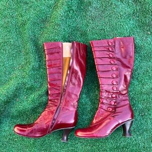 Miz Mooz Burgundy Heeled Boots